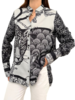SILK PRINTED SHIRT: LEOPARD: BLACK