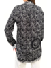 SILK PRINTED SHIRT: LEOPARD: BLACK