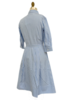 SHIRT DRESS W/ SHORT SLEEVES : STRIPES AZURE