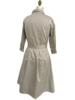 COTTON SHIRT DRESS: KHAKI