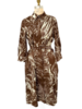 PRINTED COTTON DRESS: JUNGLE: CHOCOLATE