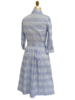 SHIRT DRESS WITH SHORT SLEEVES – STRIPES DOUBLE PLACE BLUE - LIGHT BLUE