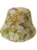 PRINTED COTTON BUCKET HAT: TIGERLILY: YELLOW