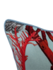 LINEN PILLOW CORAL: TURQUOISE 21"x21"