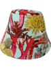 PRINTED LINEN HAT: CORAL: TURQUOISE