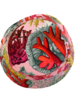 PRINTED LINEN HAT : CORAL : PINK