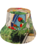 PRINTED COTTON  HAT: LAKE COMO