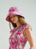 PRINTED COTTON  BUCKET HAT: FIORI