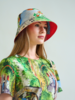 PRINTED COTTON  HAT: LAKE COMO
