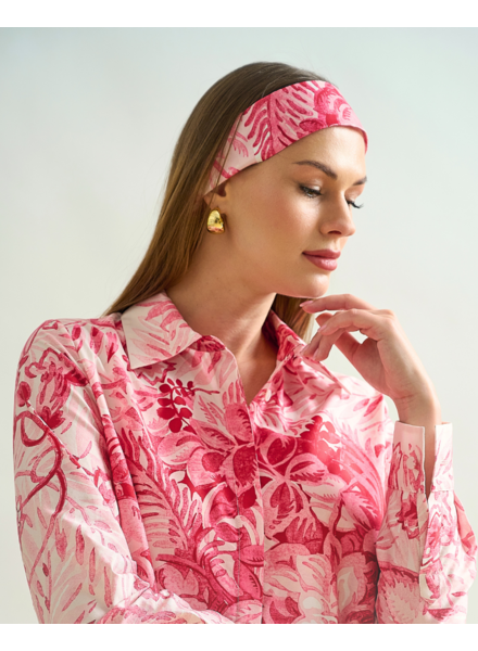 COTTON TWILLY: CORSICA PRINT: PINK