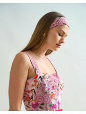 SILK TWILLY: CAPRI PRINT: PINK