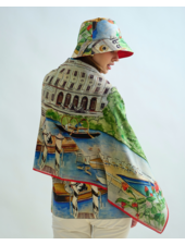 CASHMERE PRINTED SCARF: COMO: MULTI