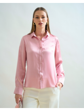 SILK CLASSIC SHIRT : PINK