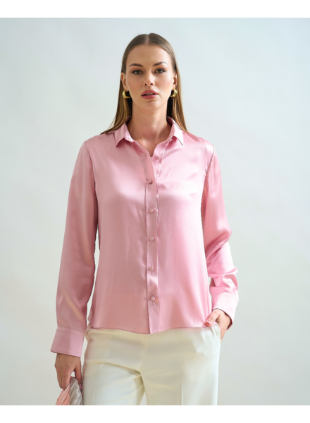 SILK CLASSIC SHIRT : PINK
