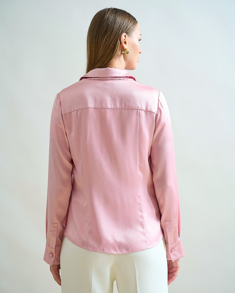 SILK CLASSIC SHIRT : PINK