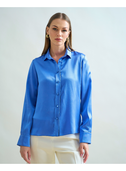 SILK CLASSIC SHIRT : BLUE
