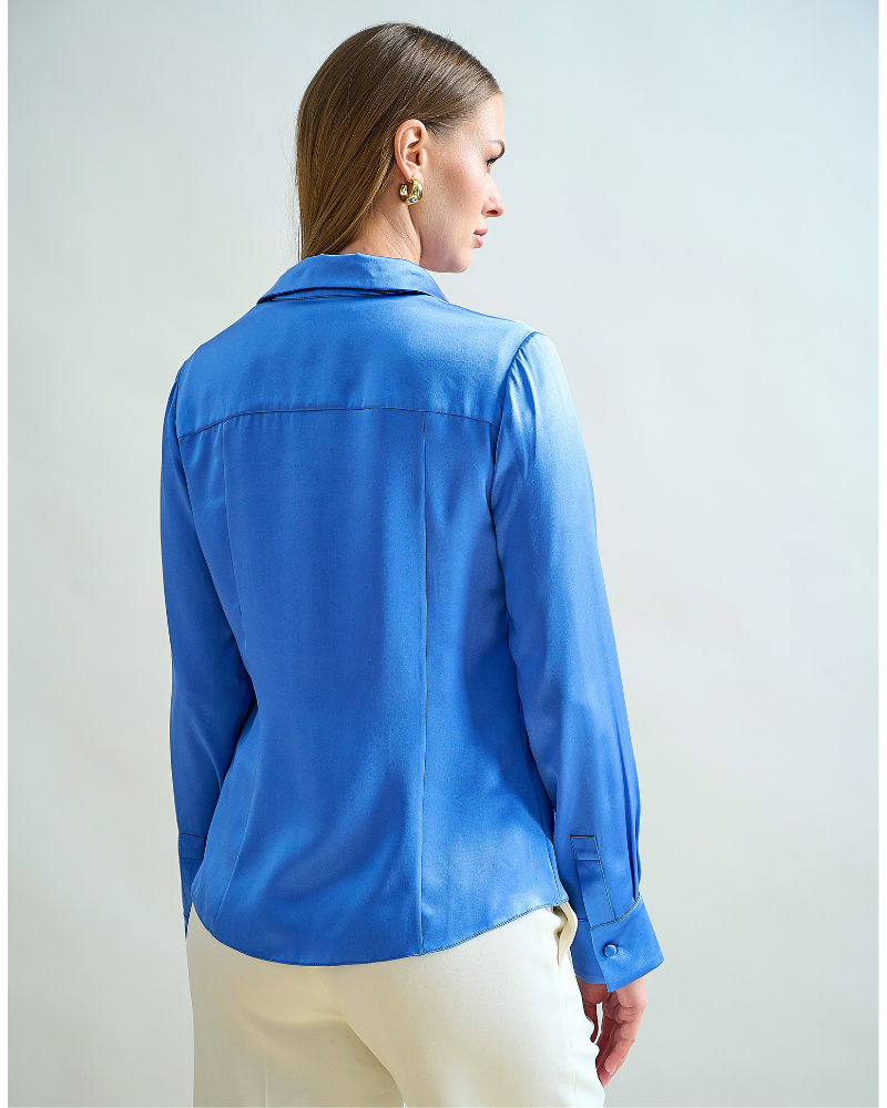SILK CLASSIC SHIRT : BLUE