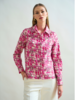 STRAIGHT-CUT COTTON SHIRT: FIORI : PINK