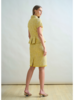 TAILORED SHORT-SLEEVE JACKET: YELLOW TWEED