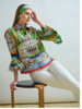 CLASSIC SHIRT WITH SHORT RUFFLED SLEEVES: COMO PRINT