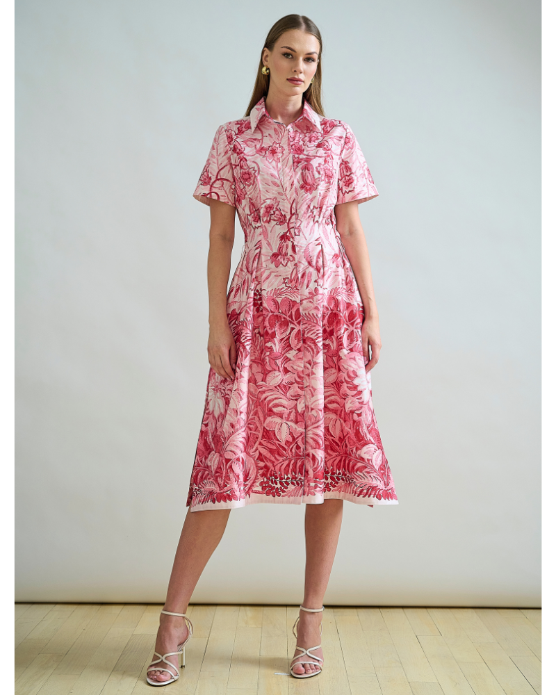 NO WAIST HALFSLEEVEES  DRESS: CORSICA: PINK