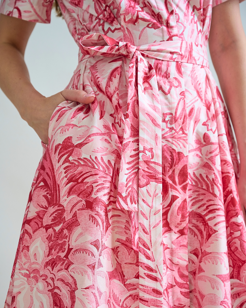 NO WAIST HALFSLEEVEES  DRESS: CORSICA: PINK