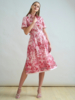 NO WAIST HALFSLEEVEES  DRESS: CORSICA: PINK