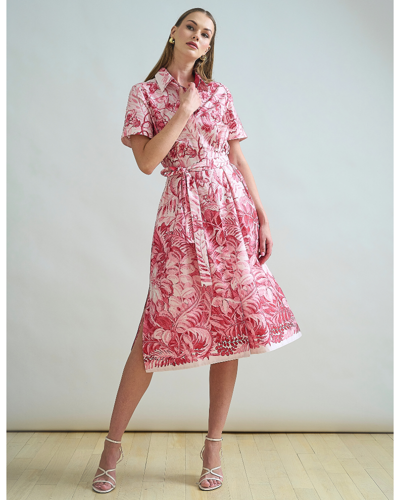 NO WAIST HALFSLEEVEES  DRESS: CORSICA: PINK