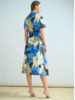 NO WAIST HALFSLEEVEES  DRESS: BERGAMO PRINT: BLUE