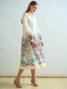 PRINTED BUTTON-DOWN SHIRT DRESS: PARIS
