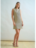 SHIFT SLEEVELESS DRESS: GOLD