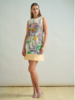 COTTON PRINTED SLEEVELESS DRESS: PARIS