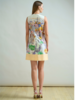 COTTON PRINTED SLEEVELESS DRESS: PARIS