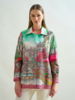 COLLARED COTTON PRINTED SHIRT: FONTANA