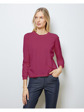 SUPERFINE LIGHT WEIGHT CREW SWEATER: BERRY