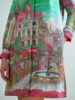 CLASSIC COTTON PRINTED SHIRT DRESS: FONTANA