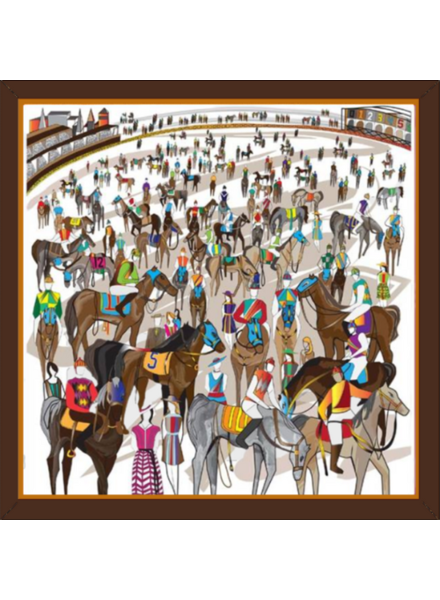 AFTER THE RACE SILK FRAME: MULTICOLOR