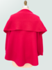 SHAWL NECK SWEATER: MAGENTA