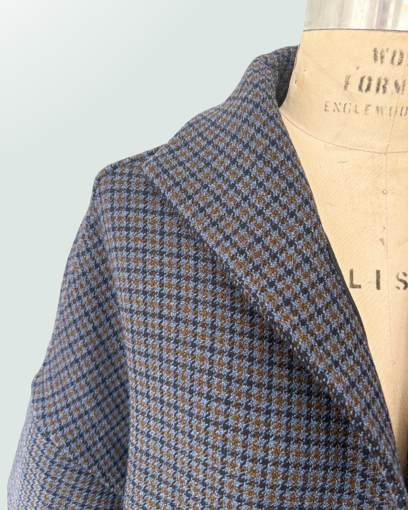 PIED DE POULE NAVY JACKET : NAVY