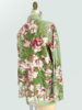 SILK COLLAR WITH SIDE SLITS SHIRT: LIGURIA: GREEN