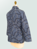 SILK PRINTED QUILTED JACKET:DEVON BLUE