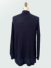 CASHMERE CARDIGAN W/ LUREX DETAILS: NAVY
