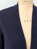 CASHMERE CARDIGAN W/ LUREX DETAILS: NAVY