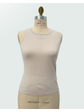 COTTON-LUREX SHELL: SAND-SILVER