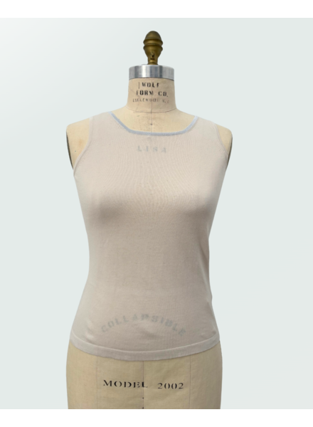 COTTON-LUREX SHELL: SAND-SILVER