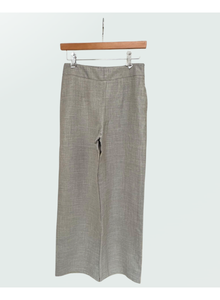 DOUBLE FACE WOOL PANTS: GRAY