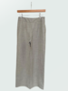 DOUBLE FACE WOOL PANTS: GRAY