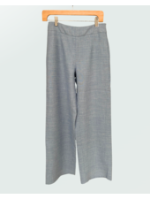 DOUBLE FACE WOOL PANTS: BLUE