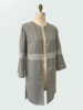 DOUBLE FACE WOOL REVERSIBLE COAT: GRAY-LIGHT GRAY