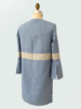 DOUBLE FACE WOOL REVERSIBLE COAT: BLUE-GRAY